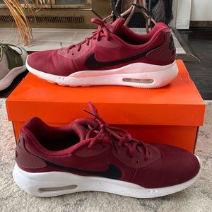Maroon and Black Nike Trainers